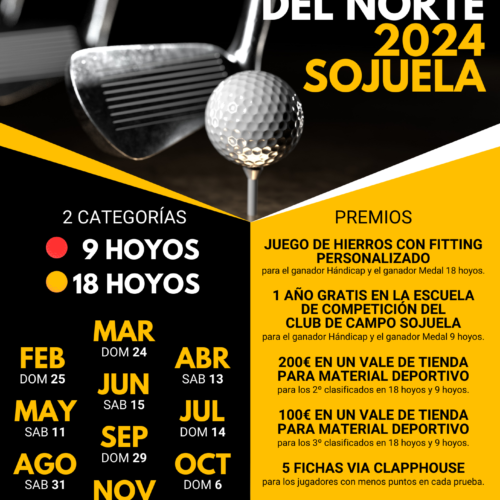 Liga Infantil del Norte en el campo de golf de Sojuela